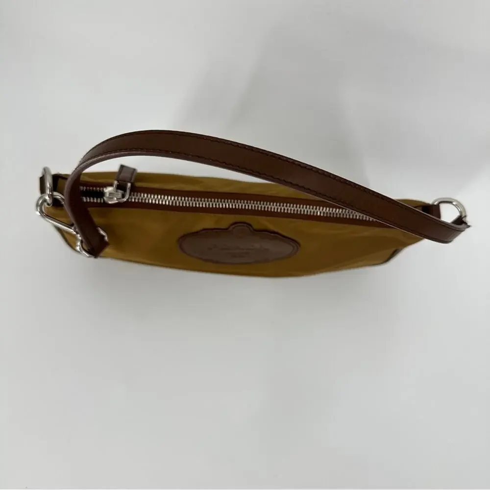SALE!!!!!!Prada Vintage Mini Nylon Brown Logo Shoulder Bag - Picture 9 of 13